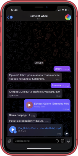 Camelot Wheel - Telegram бот